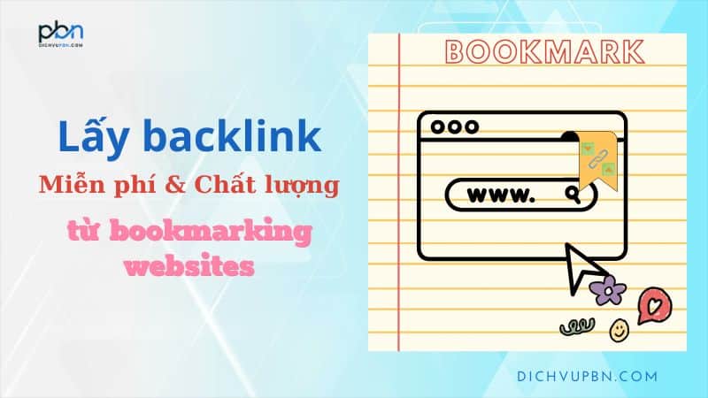 Cách lấy backlink từ hệ thống website bookmark