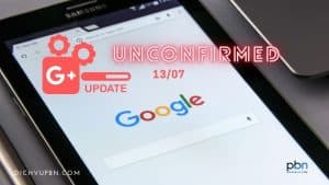 Google unconfimed update 13/07