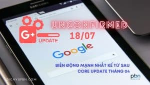 Google unconfimed update 18/07