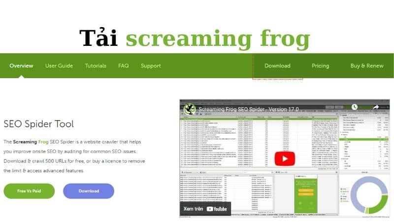 Tải screaming frog
