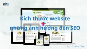 kích thước website